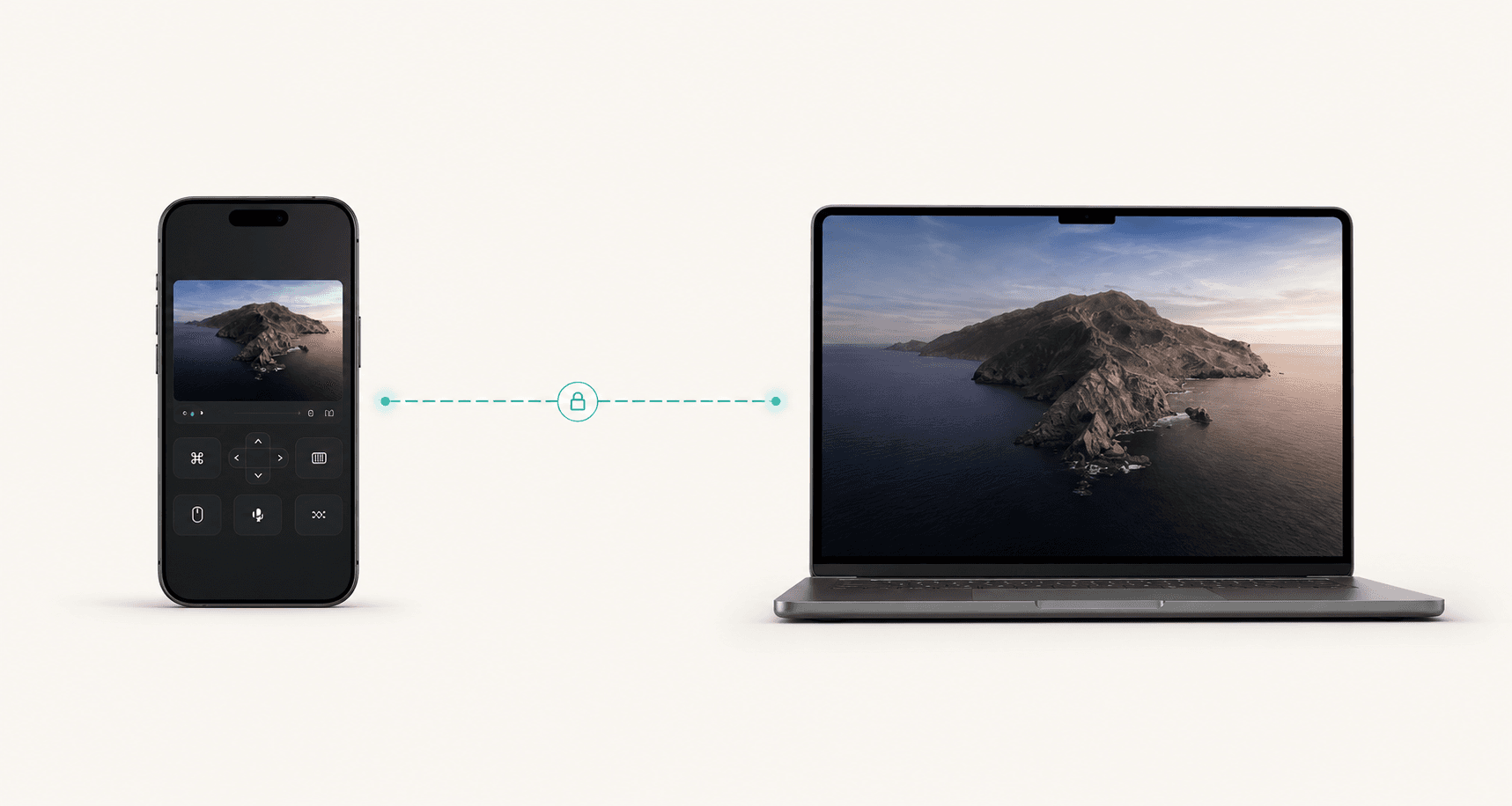 Remote Comp controller connected to a host through a private route.
